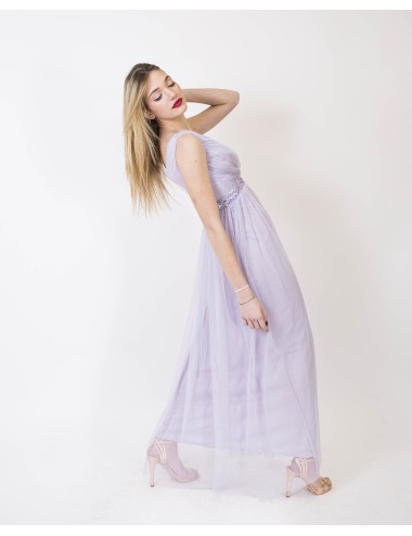 Abito in tulle glicine