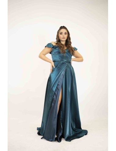 Abito sales elegante petrolio
