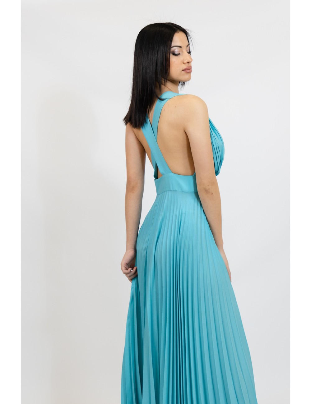 Abito Turchese metallizzato