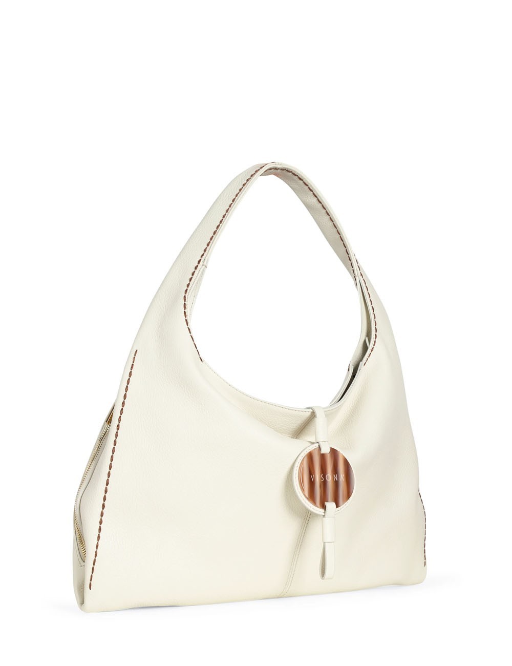 VISONA' - Borsa hobo - Donna - POSITANO LATTE - 26326
