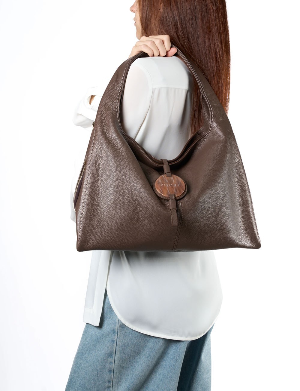 VISONA' - Borsa hobo - Donna - POSITANO CORTECCIA - 26326